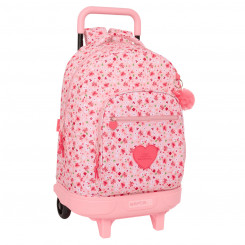 School bag with wheels Vicky Martín Berrocal In bloom Pink 33 X 45 X 22 cm