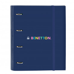 Ring binder Benetton Cool Sea blue 27 x 32 x 3.5 cm