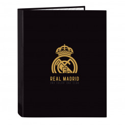 Ring binder Real Madrid CF Black A4 26.5 x 33 x 4 cm