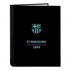 Ring binder FC Barcelona Black A4 26.5 x 33 x 4 cm