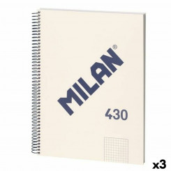 Блокнот Milan 430 Бежевый А4 80 листов (3 шт.)