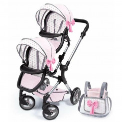 Doll stroller Reig Doubled Pink