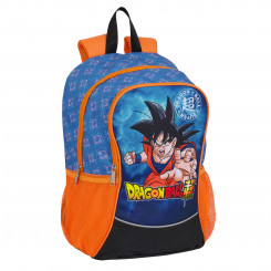 Рюкзак школьный Dragon Ball Синий Оранжевый 30 х 40 х 15 см