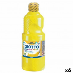 Темпера Giotto School Желтая, 500 мл, моющаяся (6 шт.)