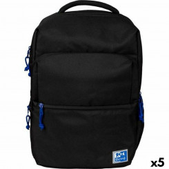 School backpack Oxford B-Ready Oxfbag Black 42 x 30 x 15 cm (5 Units)