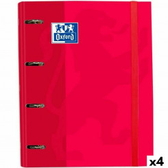 Ring binder Oxford Classic Red A4+ (4 Units)