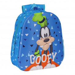 3D Children's backpack Clásicos Disney Goofy Blue 27 x 33 x 10 cm