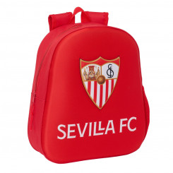 3D Children's backpack Sevilla Fútbol Club Red 27 x 33 x 10 cm