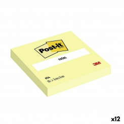 Наклейки для заметок Post-it 654 Желтые, 76 x 76 мм (12 шт.)