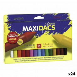 Colored semi-fat pencils Alpino Maxidacs Multicolor (24 Units)