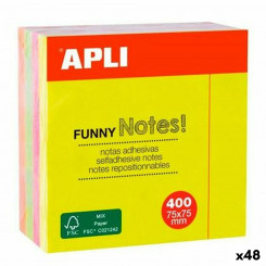 Стикеры Apli Funny Multicolor, 75 x 75 мм (48 шт.)
