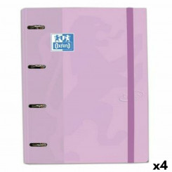 Ring binder Oxford Touch Malva A4+ (4 Units)