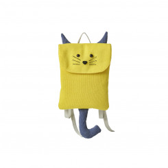 Рюкзак школьный Crochets Желтый 24 х 49 х 4 см Волк
