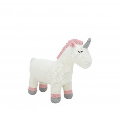 Soft toy Crochetts AMIGURUMIS MINI White Gray Unicorn 46 x 36 x 16 cm