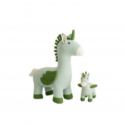 Soft toy Crochetts AMIGURUMIS PACK Green Unicorn 51 x 26 x 42 cm 98 x 33 x 88 cm 2 Pieces, parts