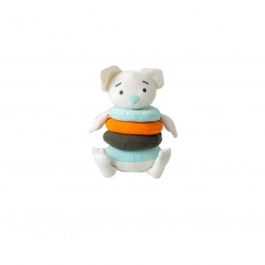 Pehme mänguasi Crochetts Bebe Sinine Valge Hiir 28 x 32 x 19 cm