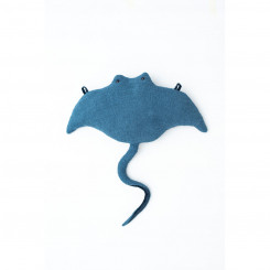 Soft toy Crochetts OCÉANO Dark blue Stingray 67 x 77 x 11 cm