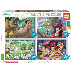Pusle Educa Disney Aladdin, Jungle Book, Alicia, Peter Pan (380 pcs)