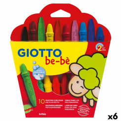 Colored semi-fat pencils Giotto BE-BÉ Multicolor (6 Units)