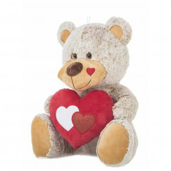 Soft toy Creaciones Llopis Beige Bear Heart 60 cm