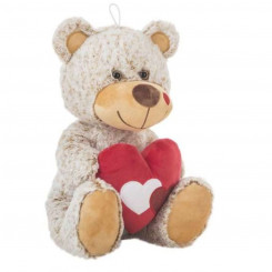 Soft toy Creaciones Llopis Beige Bear Heart 22 cm