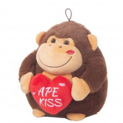 Soft toy Creaciones Llopis Gorilla Heart 22 cm
