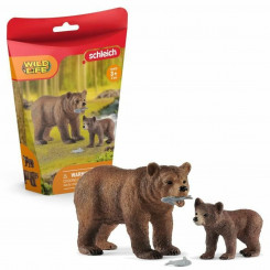 Figuurikesed Schleich 42473 Maman grizzly avec ourson Plastmass