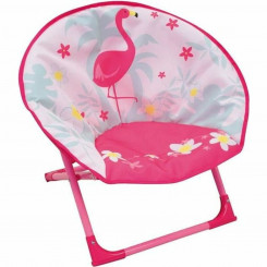 Children's armchair Fun House 53 x 56 x 43 cm Foldable Pink flamingo