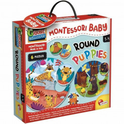 Educational game three in one Lisciani Giochi Montessori Baby Round Puppies (FR)