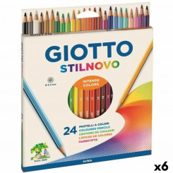 Värvilised pliiatsid Giotto Stilnovo Mitmevärviline (6 Ühikut)