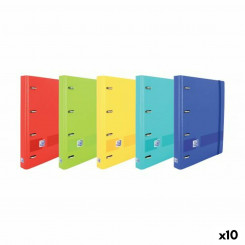 Ring binder Oxford Live & Go Multicolor A4+ (10 Units)