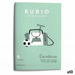 Блокнот для письма и каллиграфии Rubio Nº9 A5, испанский, 20 листов (10 шт.)