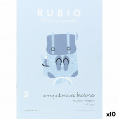 Reading Comprehension Notebook Rubio Nº3 A5 Spanish (10 Units)