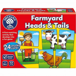 Hariv mäng kolm ühes Orchard Farmyard Heads & Tails (FR)