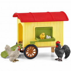 Set of toys Schleich Mobile Chicken Coop Plastic