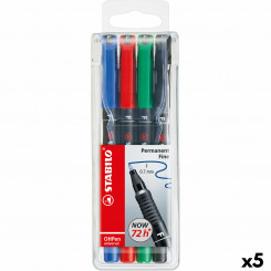 Set of felt-tip pens Stabilo Oh Pen Multicolor 0.7 mm (5 Units)