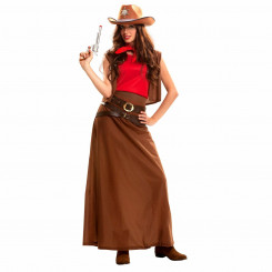 Masquerade Costume for Adults My Other Me Red Cowgirl M/L (Refurbished A)