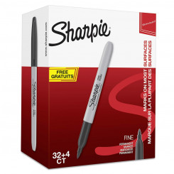 Набор маркеров Sharpie Fine Point Black 0,9 мм Перманентный 36 шт., детали