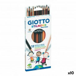 Värvilised pliiatsid Giotto Stilnovo Skin Tones Mitmevärviline (10 Ühikut)