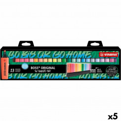 Set of Glow-in-the-Dark Markers Stabilo Boss Snooze Multicolor (5 Units)