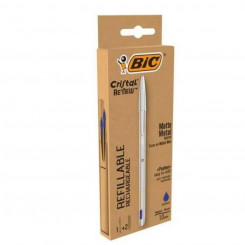 Ручка с жидкими чернилами Bic 997202 Blue Silver