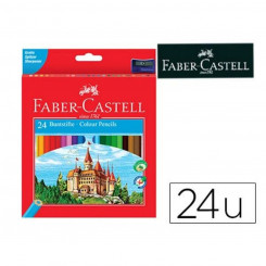 Värvilised pliiatsid Faber-Castell 120124 Mitmevärviline 24 Tükid, osad (24 Tükid, osad)