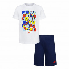 Детский спортивный костюм Nike Nsw Add Ft Short Синий Белый Многоцветный, 2 шт., детали