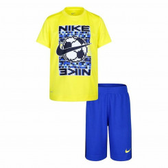Children's Tracksuit Nike Yellow Blue 2 Pieces, parts