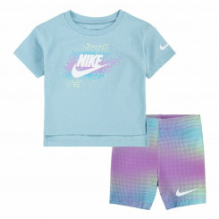 Детский спортивный костюм Nike Aop Bike Blue Multicolor Purple, 2 шт., детали