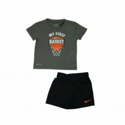 Children's Sportswear Nike My First Basket Black Gray 2 Pieces, parts