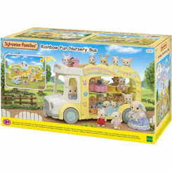 Dollhouse Accessories Sylvanian Families 5744 Rainbow Fun Nursery Bus