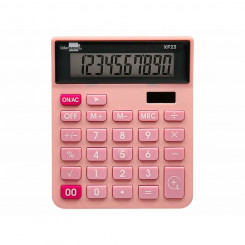 Calculator Liderpapel XF23 Pink Plastic mass