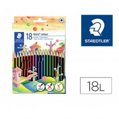 Карандаши цветные Staedtler 185 C18 Multicolor 18 шт., детали