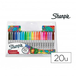Set of felt-tip pens Sharpie 2061128 Multicolor 20 Pieces, parts